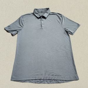 Lululemon Men's Gray Polo Shirt Size Medium